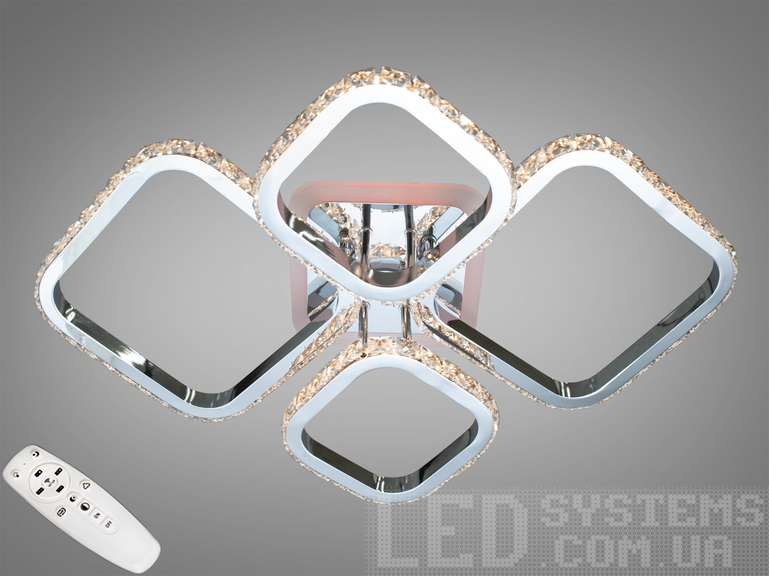 Кришталева LED-люстра з підсвічуванням, 85WХрустальные светодиодные люстры, Потолочные люстры, Светодиодные люстры, Люстры LED, Потолочные