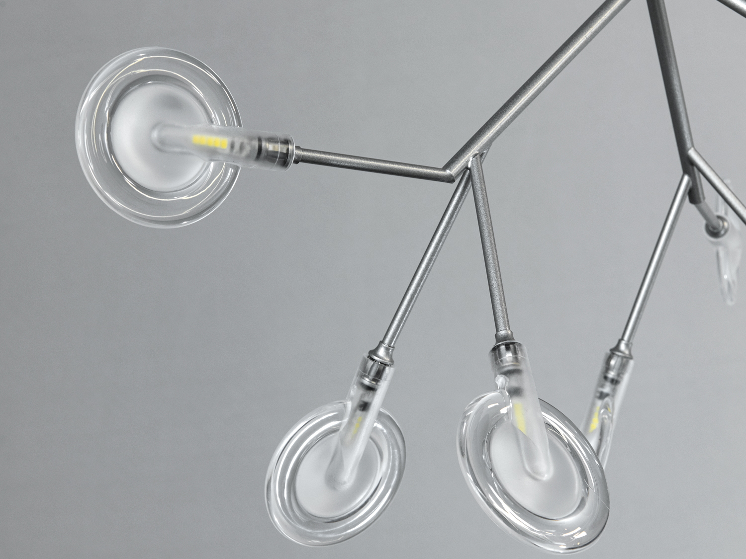 Підвісна люстра Diasha 887-9CSL хром сатин 9 ламп стиль лофт мінімалізм