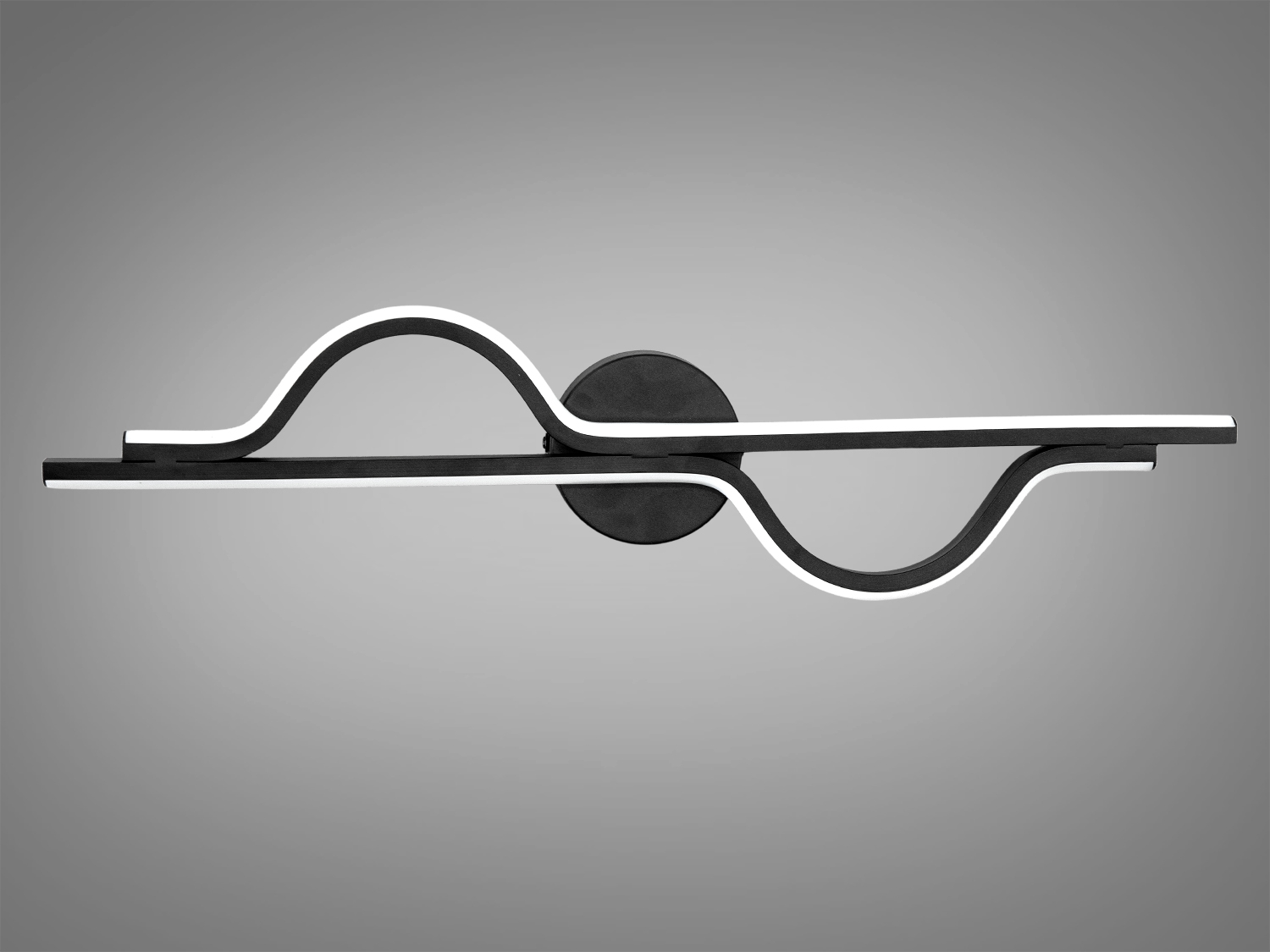 Незвичайний настінний світлодіодний світильник, колір чорний, 30W