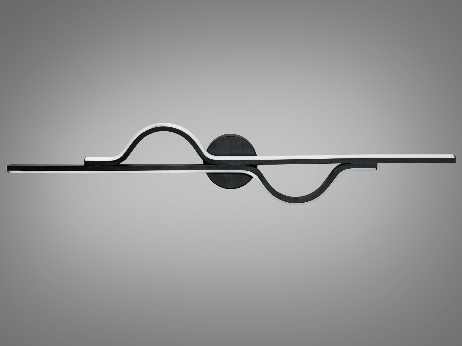 Оригінальний світлодіодний світильник на стіну, колір чорний, 36W