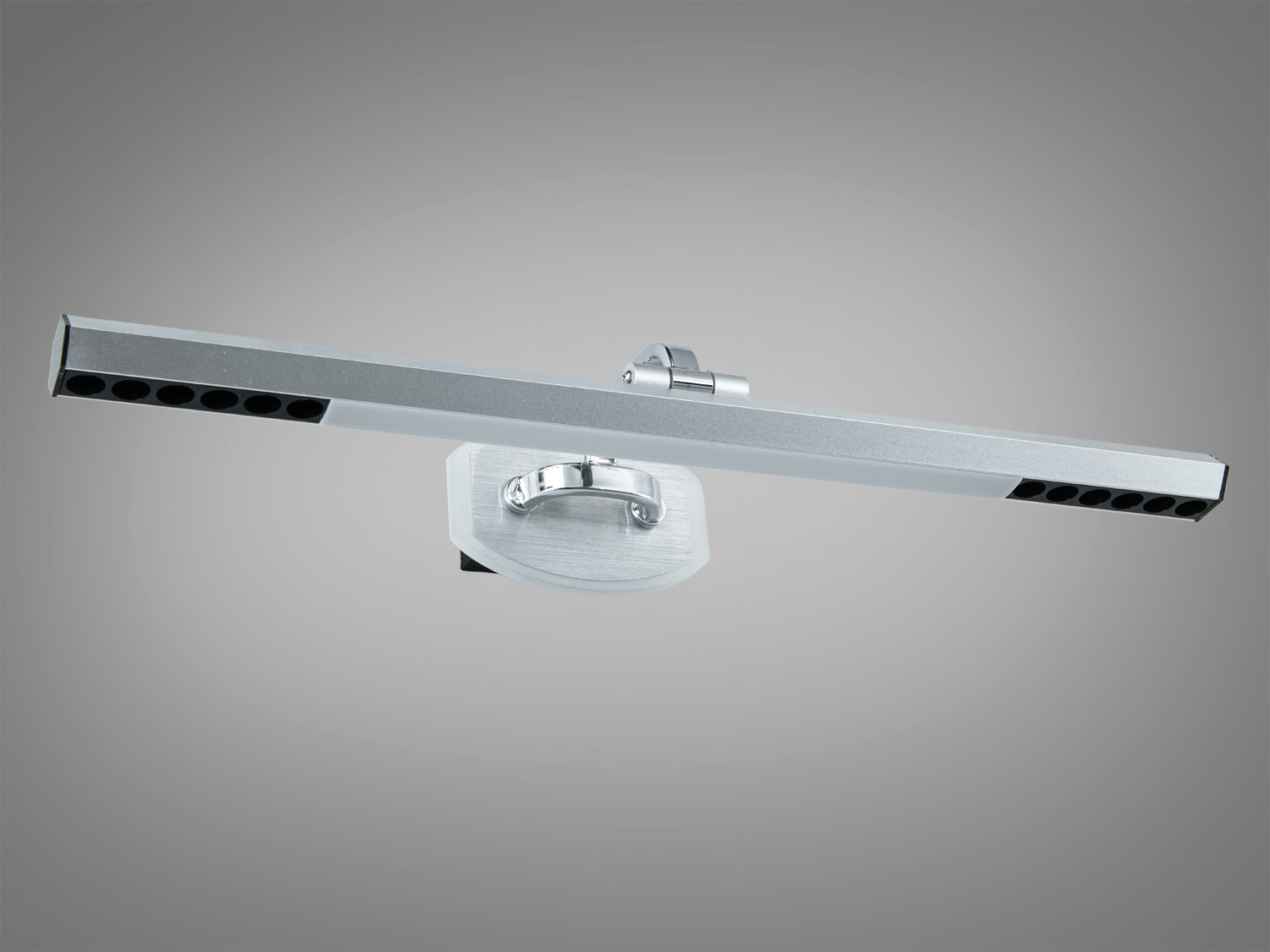 Світильник з матовим покриттям та можливістю регулювання кута освітлення. Ідеальний для освітлення дзеркал.