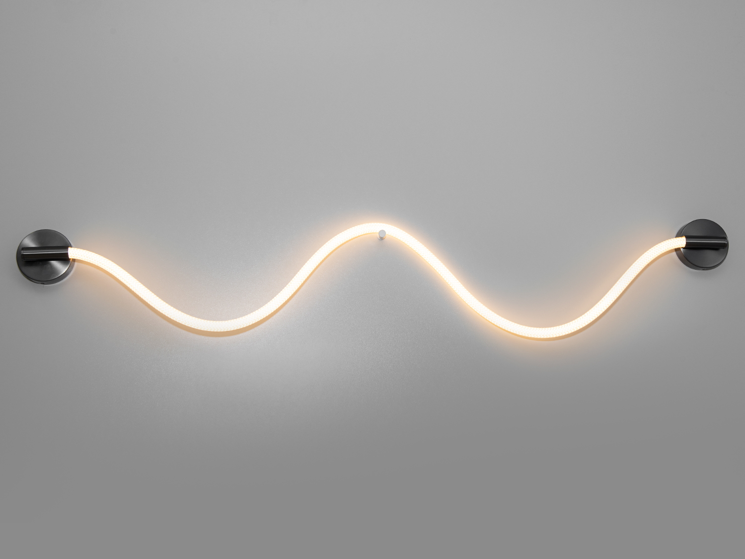 Світлодіодний настінний світильник Мотузка, 18 Вт, чорний хромСветодиодные бра, Светильники LED, Потолочные, Серия 