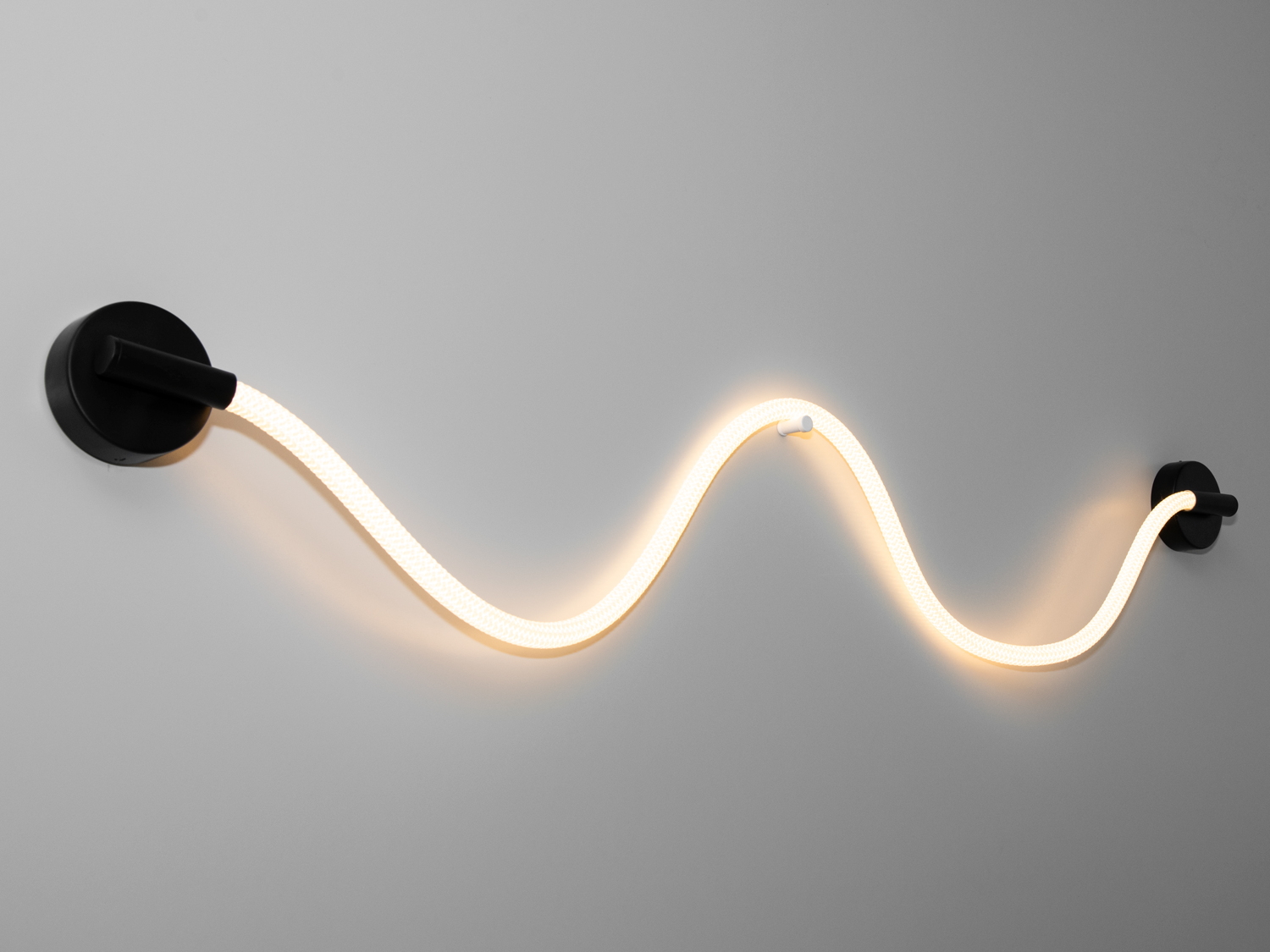 Модний світлодіодний настінний світильник Мотузка, 18Вт, чорнийСветодиодные бра, Светильники LED, Потолочные, Серия 