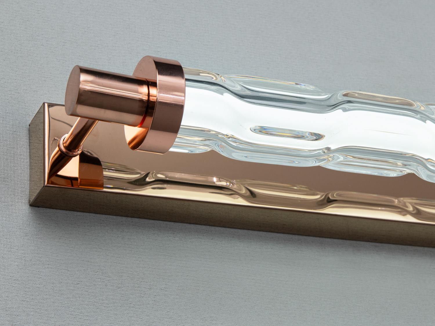 Бра лофт Diasha 14 W золото хвилясте скло LED акцентне світло