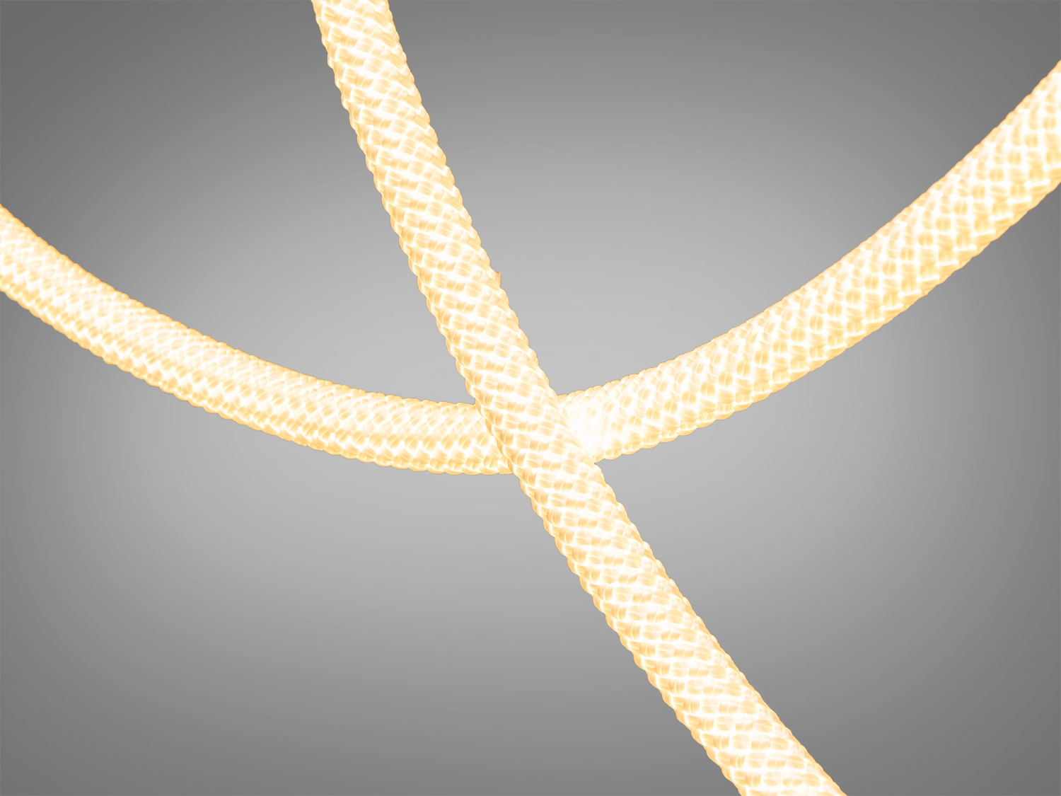 Дизайнерська люстра світлодіодна шланг, колір хром, 48W