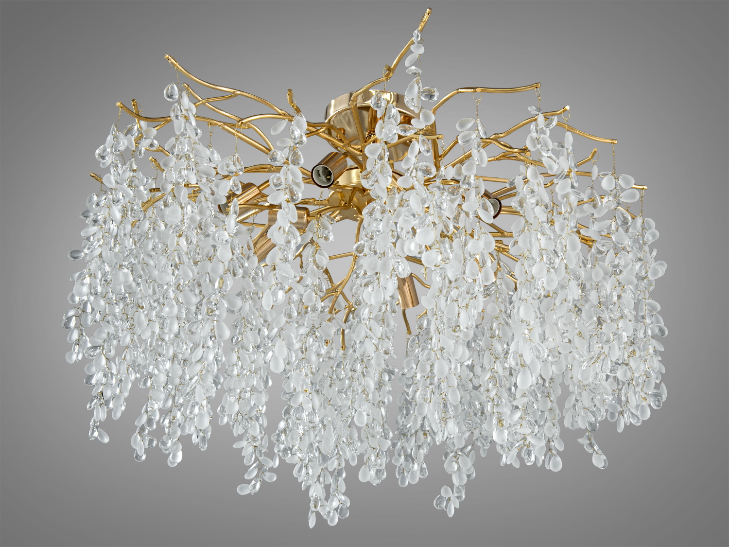 Чаруюча алюмінієва кришталева золота люстра в зал 