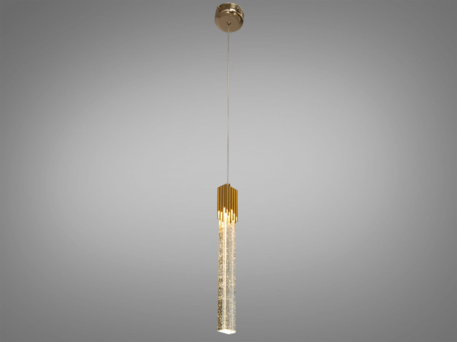 Одинарний LED підвіс у стилі Нордик на кухню, колір золото, 5WПодвесы LED, Минимализм, Светильники 