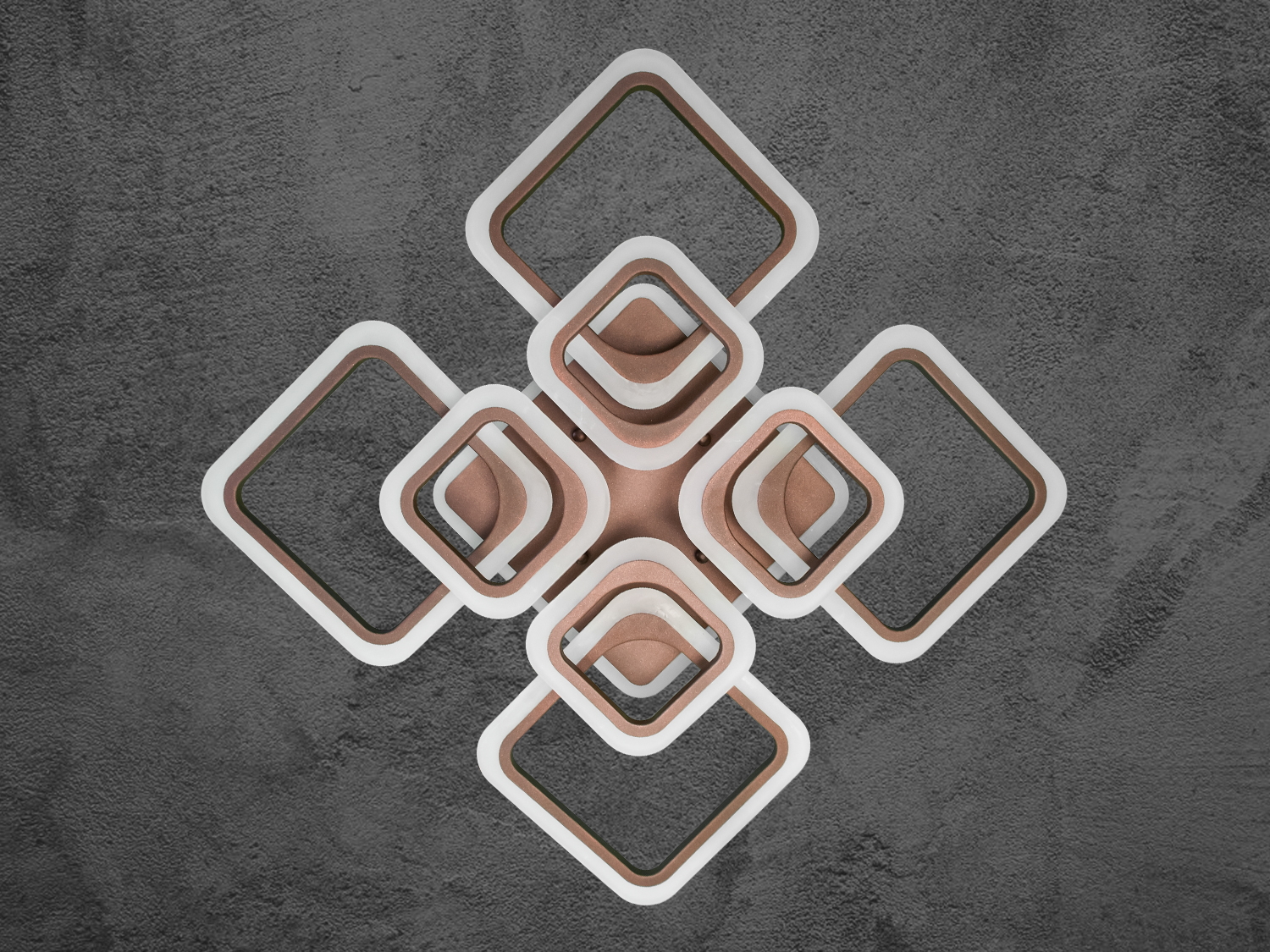 Світлодіодна люстра Diasha Серія 8060 з диммером, пультом і синім підсвічуванням для стильного інтер′єру.