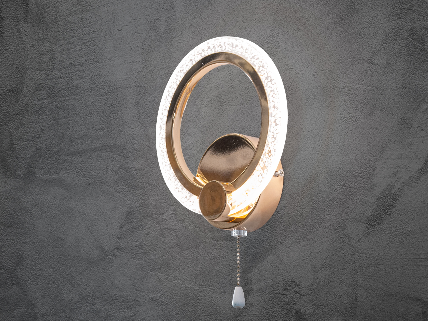  Настінний приліжковий світильник-бра, колір золото, 11W