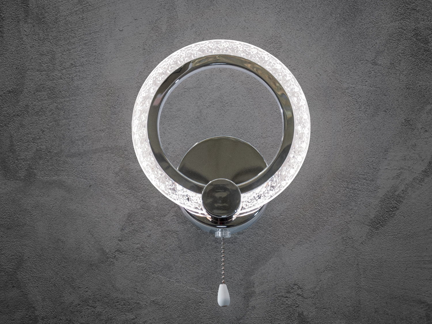 Настінний акриловий світильник-бра в стилі хай-тек, колір хром, 11W