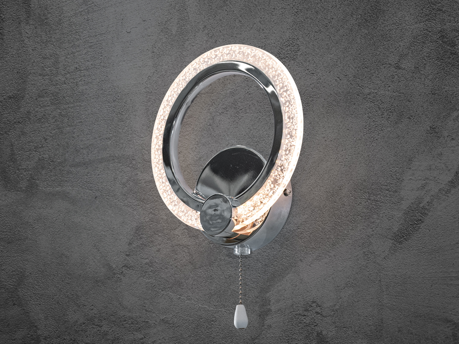 Настінний акриловий світильник-бра в стилі хай-тек, колір хром, 11W