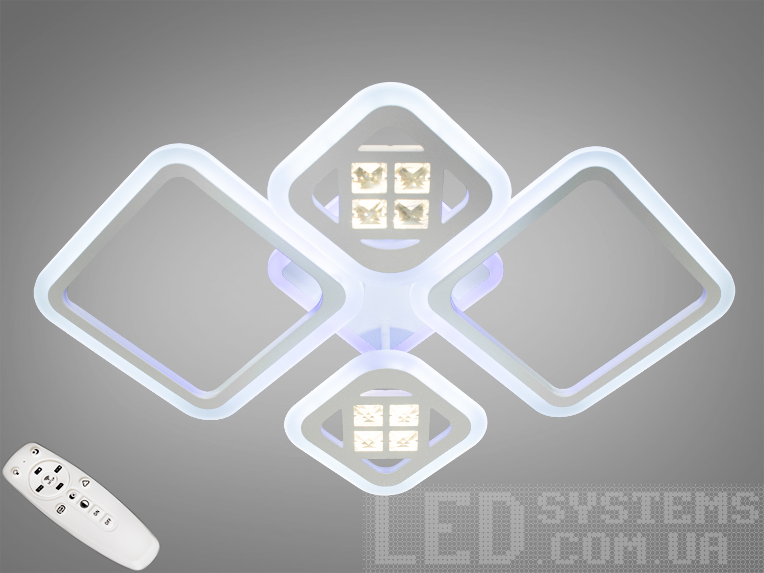 LED-люстра з диммером і кольоровою підсвіткою 70WСерия 
