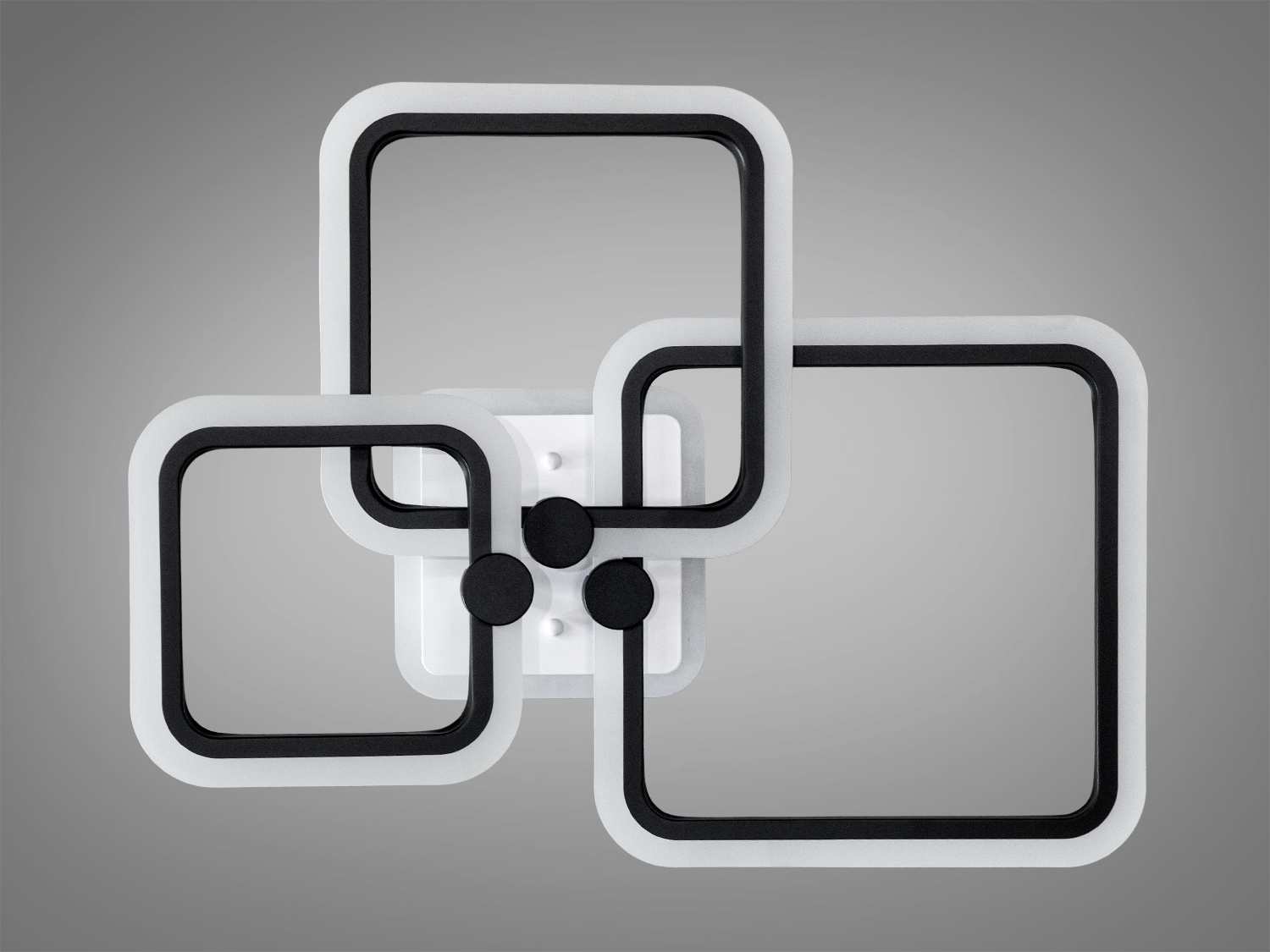 Стельовий світильник Diasha серія 8060 чорний з трьома рамками і пультом