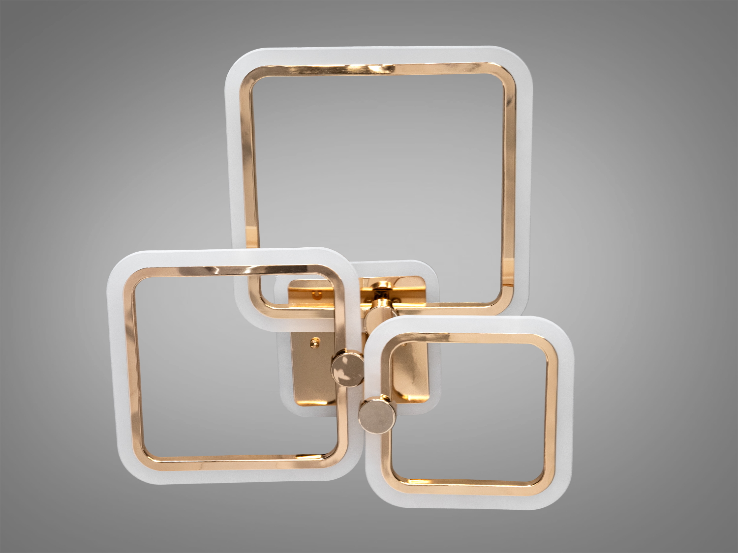 Світлодіодна люстра Серія 8208 золото з пультом і регулюванням яскравості