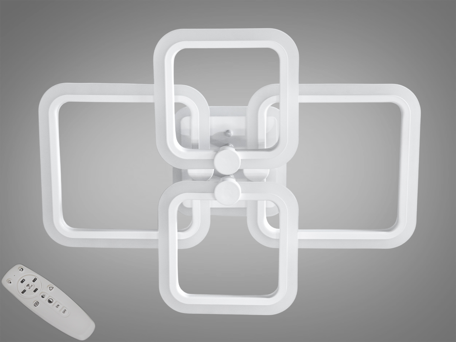 Світлодіодна люстра A8208-4WH-LS білий з пультом та регулюванням яскравості