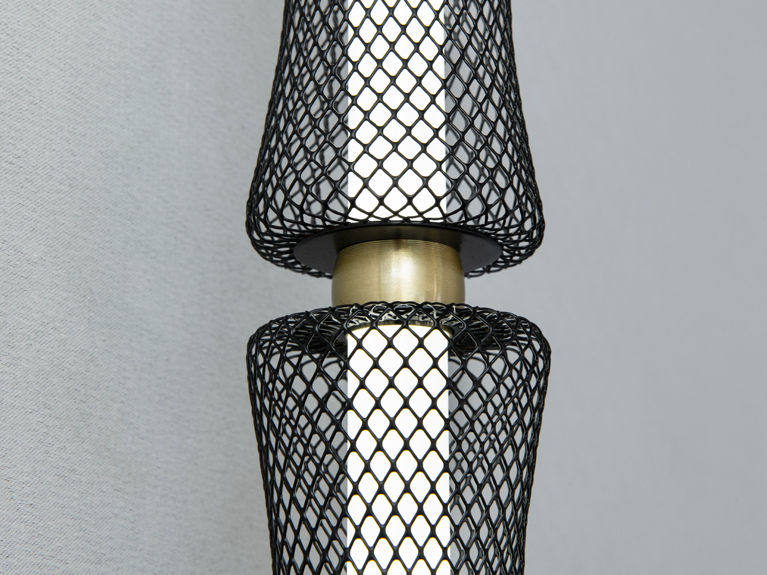 Настінний світильник Світлодіодні бра чорний металевий сітчастий корпус індустріальний стиль