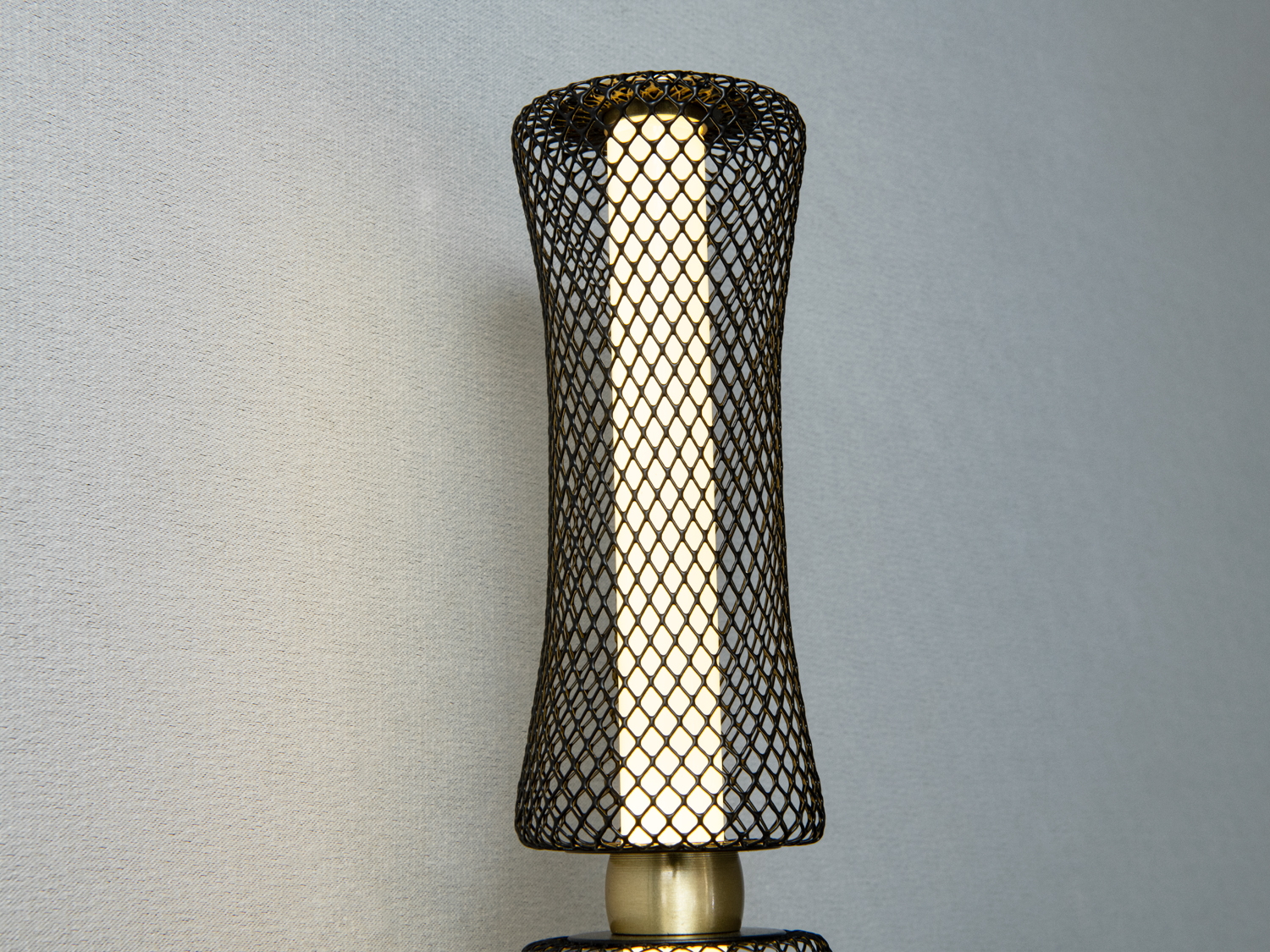 Настінний світильник Світлодіодні бра чорний металевий сітчастий корпус індустріальний стиль