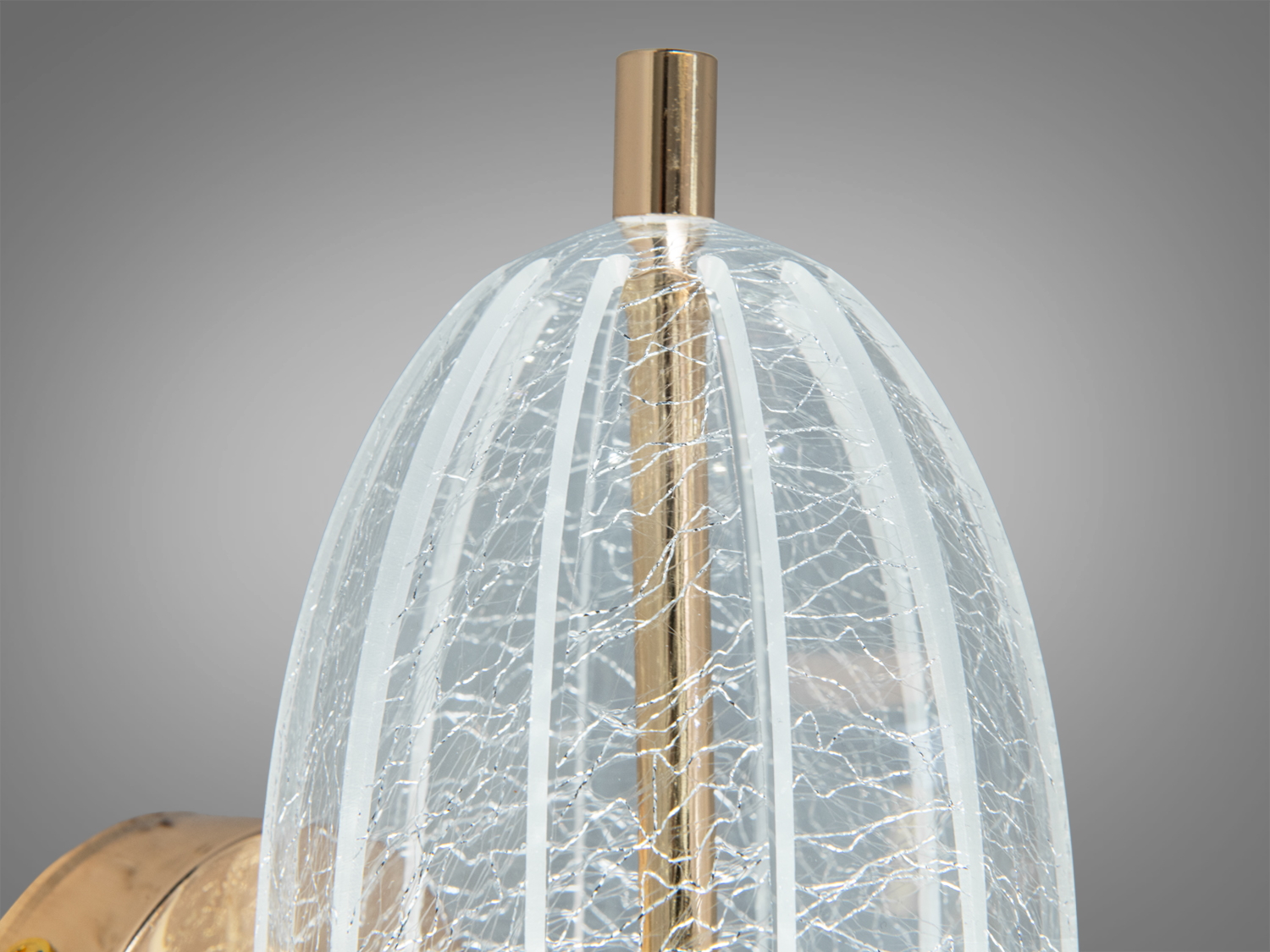 Настінне світлодіодне бра сучасне золото 6 Вт овальна форма