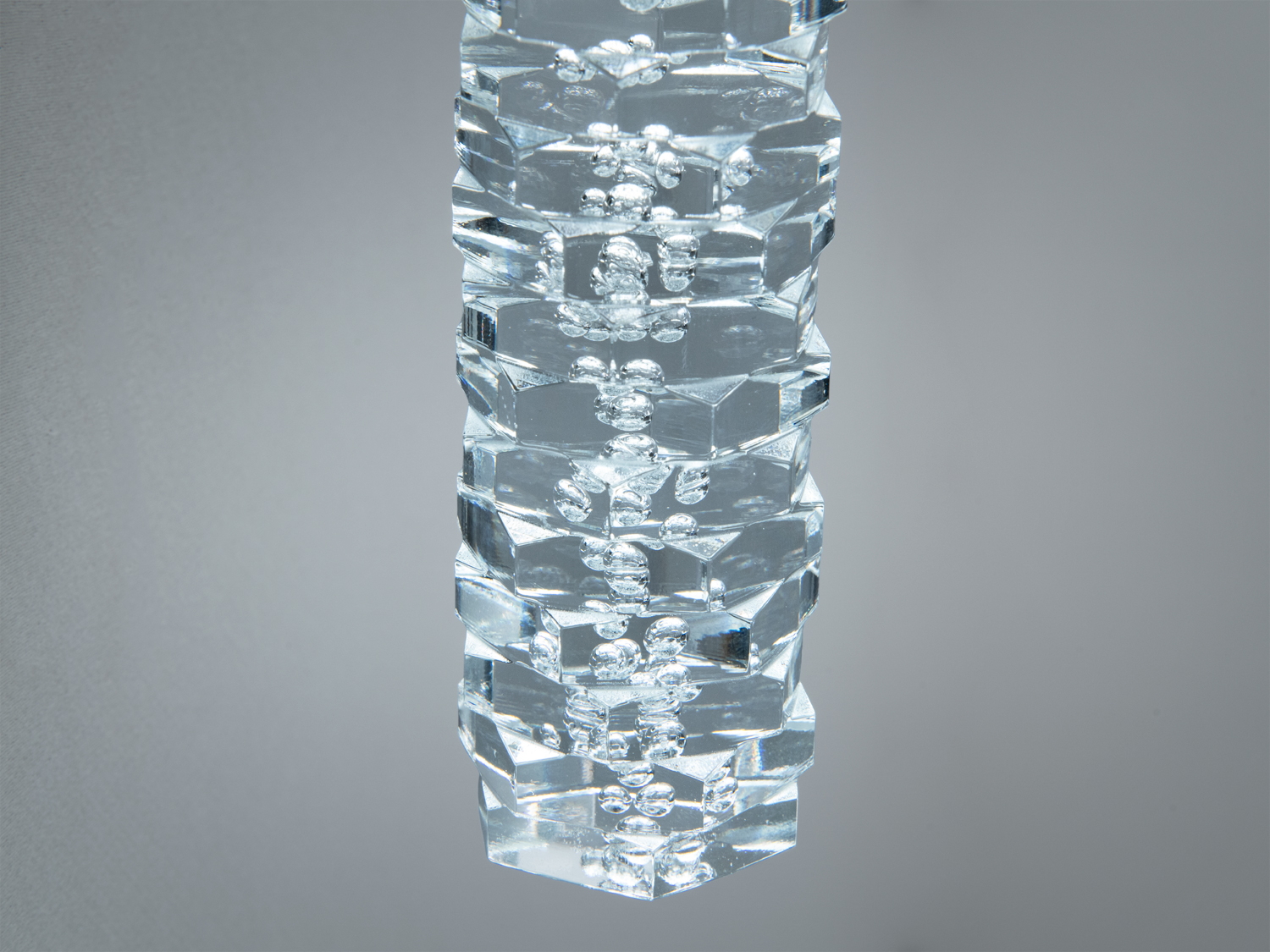 Настінний світильник бра LED 5 Вт чорний скло циліндр