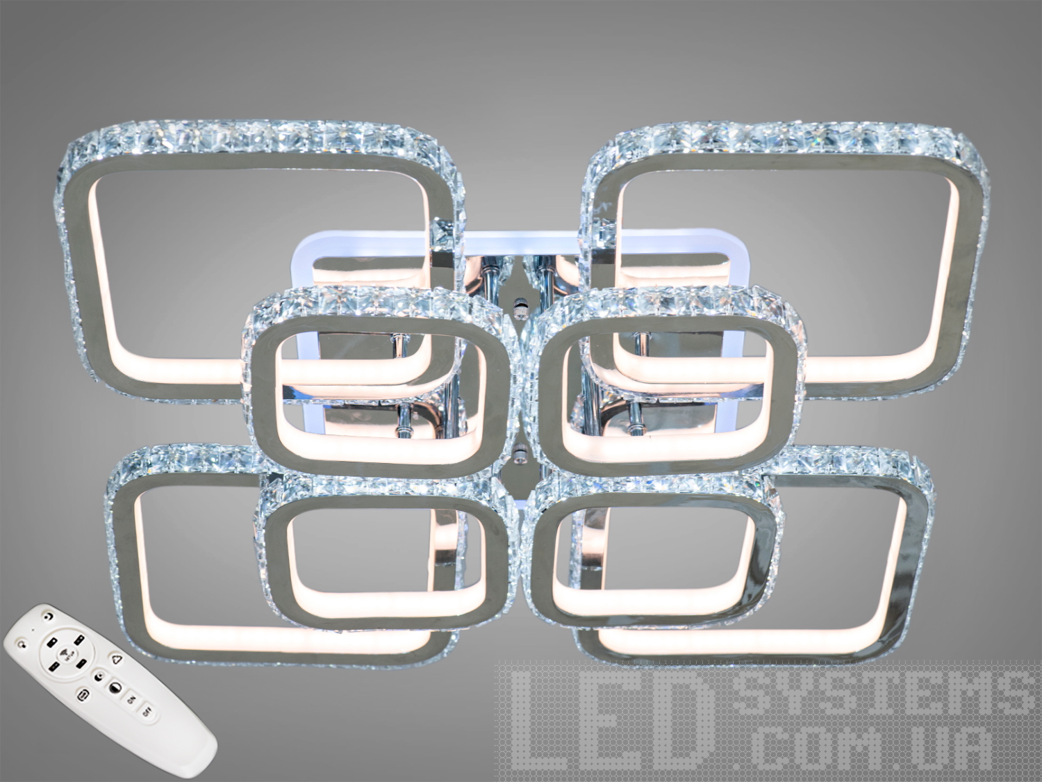 УЦІНКА! Кришталева LED-люстра з LED підсвічуванням, 320WХрустальные светодиодные люстры, Потолочные люстры, Светодиодные люстры, Люстры LED, Потолочные