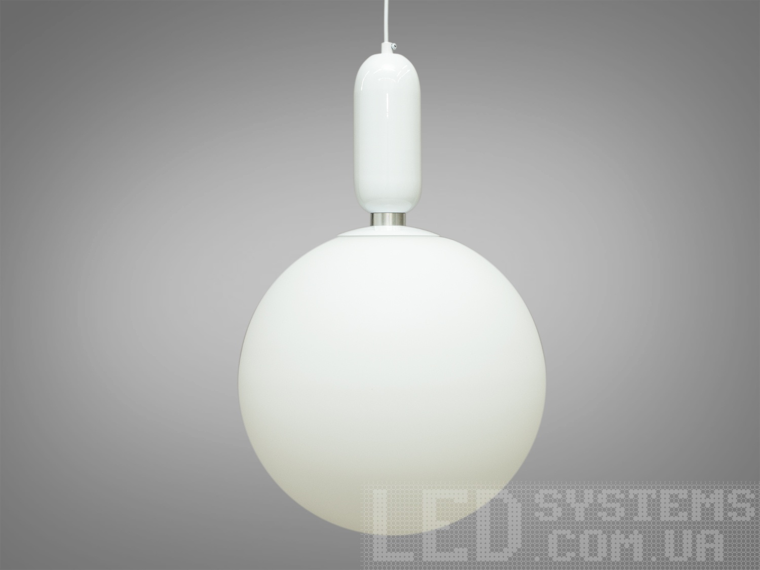 Світильники-підвіси білого кольору на 1 лампу в стилі Loft та 