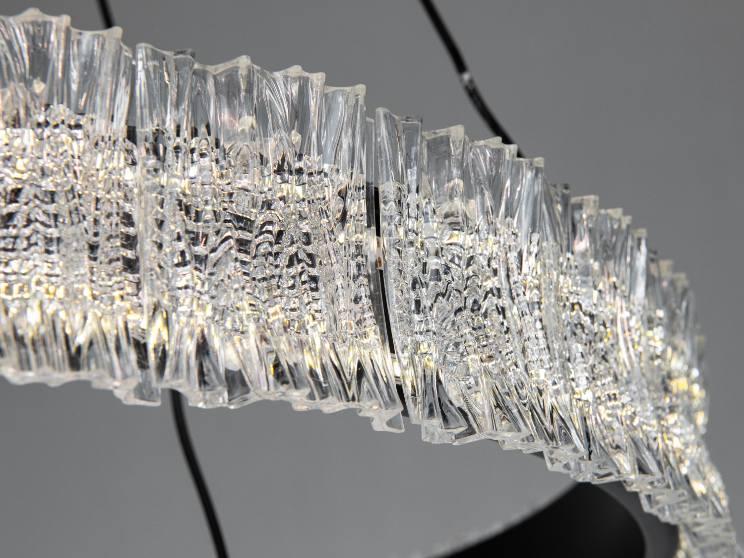 Світлодіодна люстра LED чорна 140Вт два кільця пульт дистанційного керування