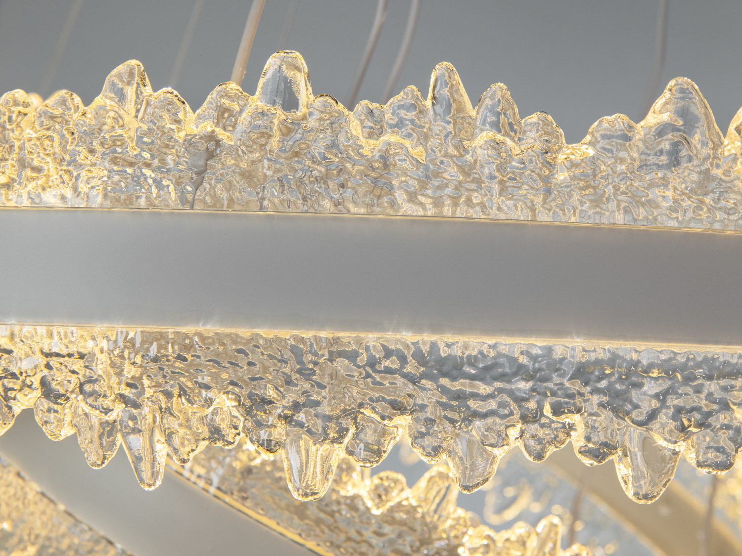 Світлодіодна підвісна люстра D8751 3 кільця біла 185 Вт керування пультом