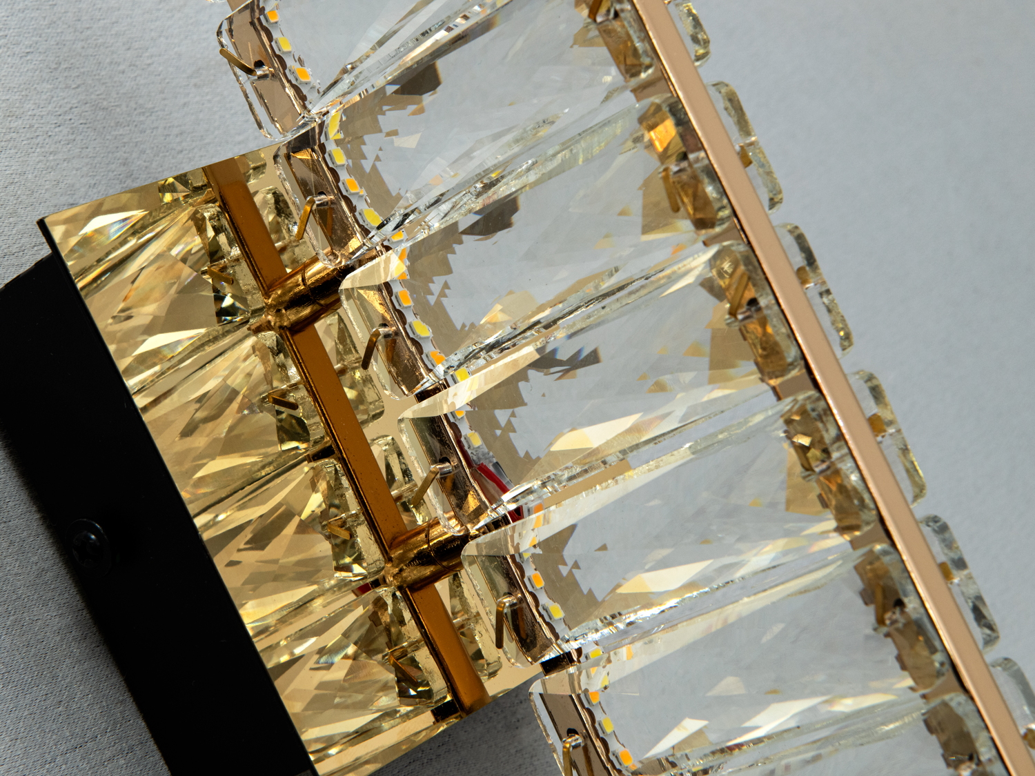 Бра світлодіодне LED 8 Вт золото кришталь сучасне настінне освітлення