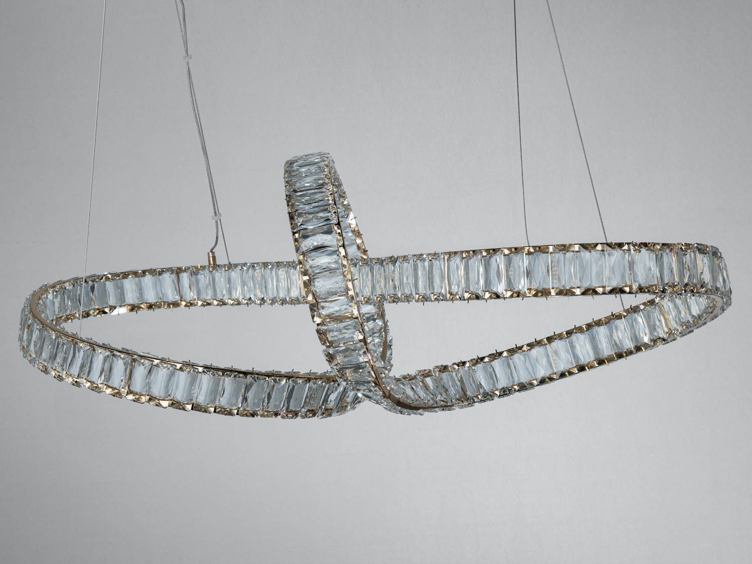 Підвісна LED люстра Diasha золото 85Вт пульт дистанційного керування до 15м²