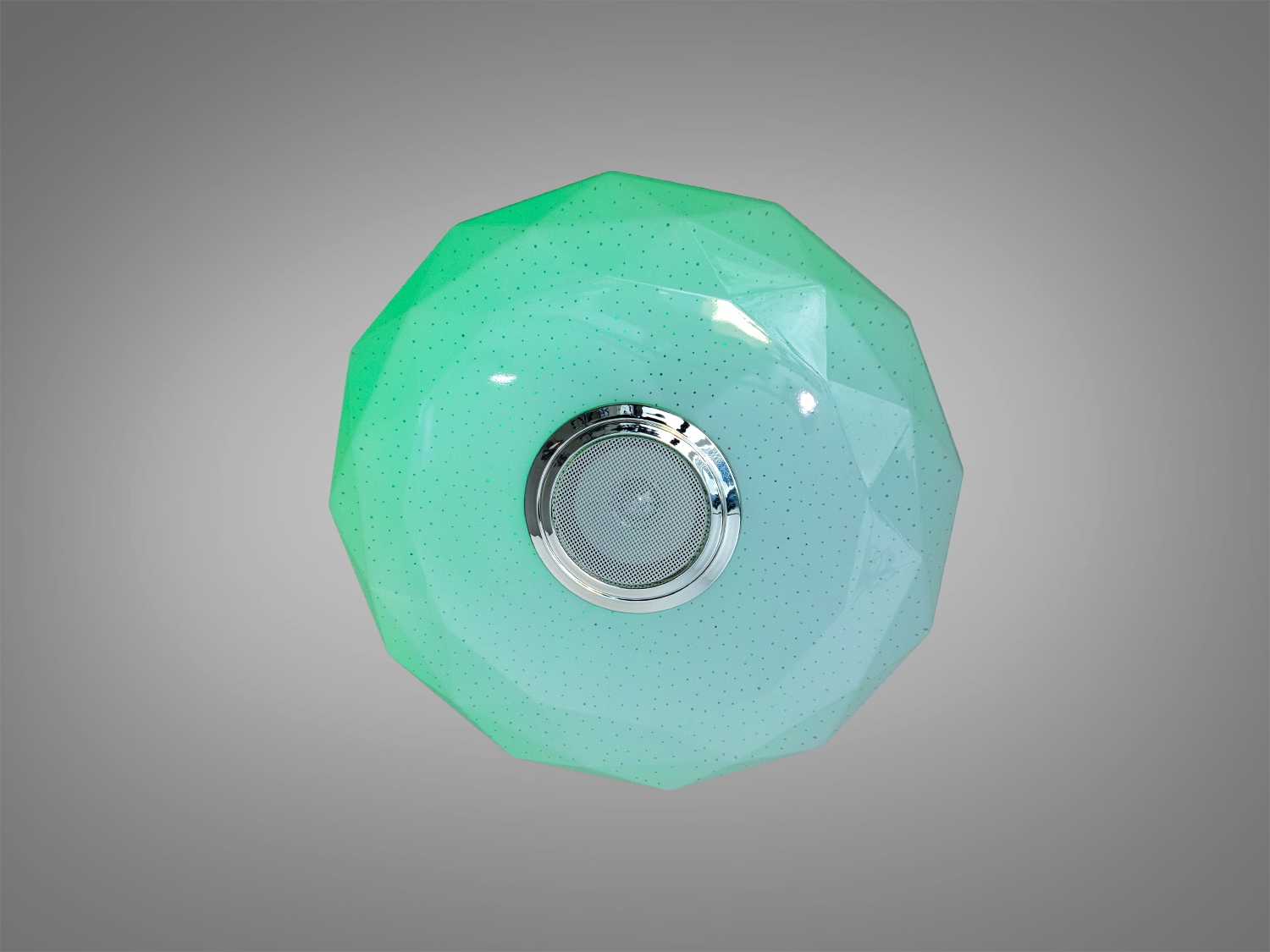 Стельова люстра смарт DB-8303 біла 45 Вт RGB Bluetooth колонка TUYA пульт