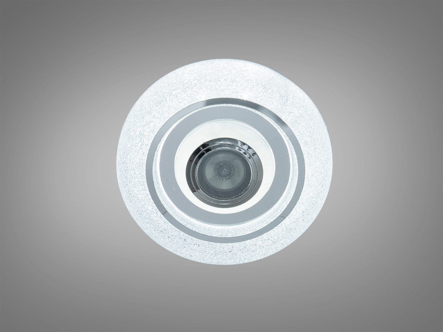 Біла стельова лампа з матовим покриттям, кругла форма. Ідеальна для офісних приміщень.