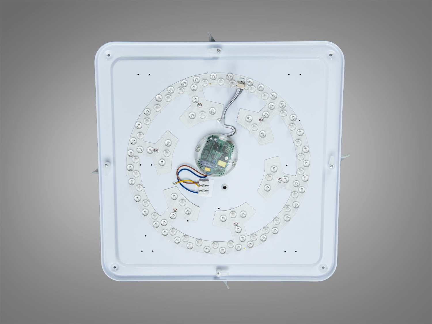 Смарт LED люстра стельова RGB 80 Вт біла з пультом