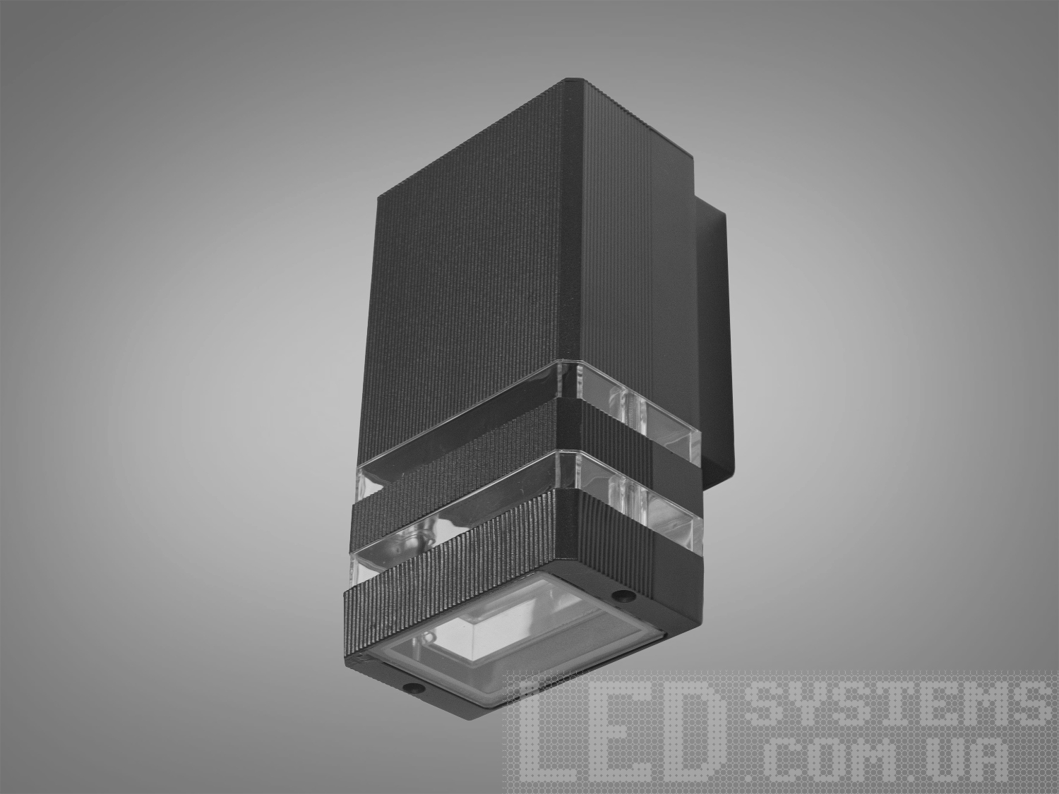 Зовнішній архітектурний світильник на 1 лампу, колір чорнийФасадные светильники, LED светильники, уличные светильники, Архитектурная подсветка