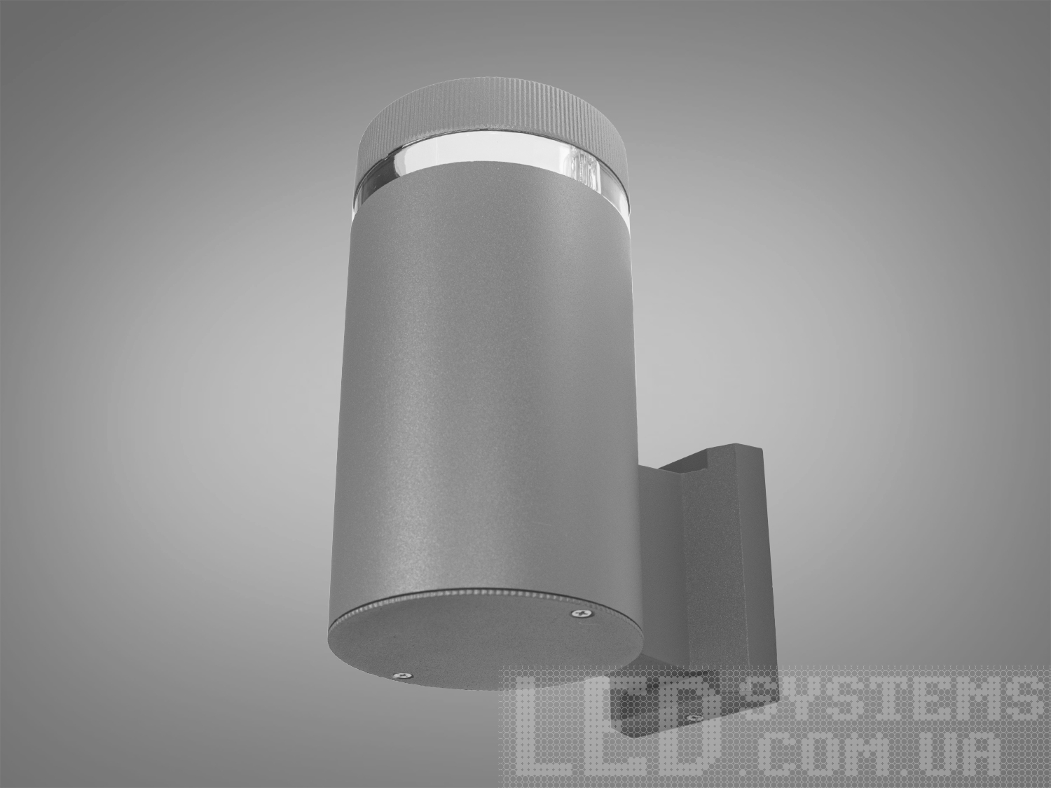 Настінний архітектурний світильник на 1 лампу, колір сірийФасадные светильники, LED светильники, уличные светильники, Архитектурная подсветка
