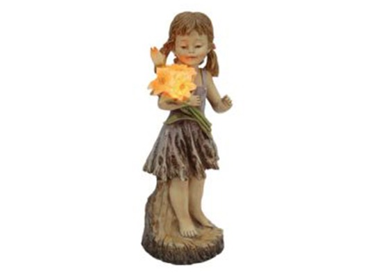 Декоративный садовый светильник «Девочка»Уличные декоративные светильники, светильники на солнечной батарее, садовые светильники