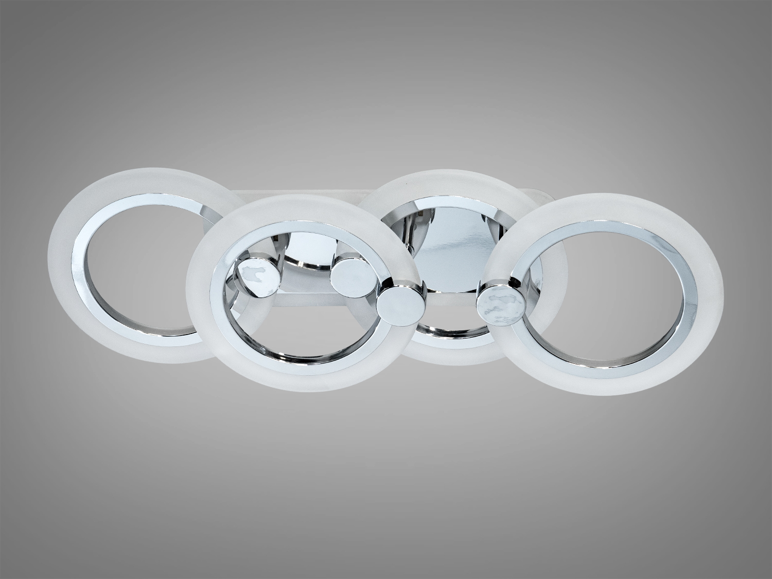 Світлодіодна люстра Diasha HA8022-2 Хром LED кільця пульт димер