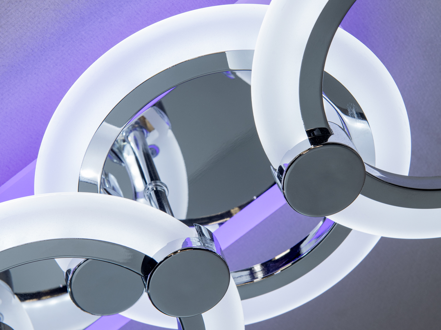 Світлодіодна люстра Diasha HA8022-2 Хром LED кільця пульт димер