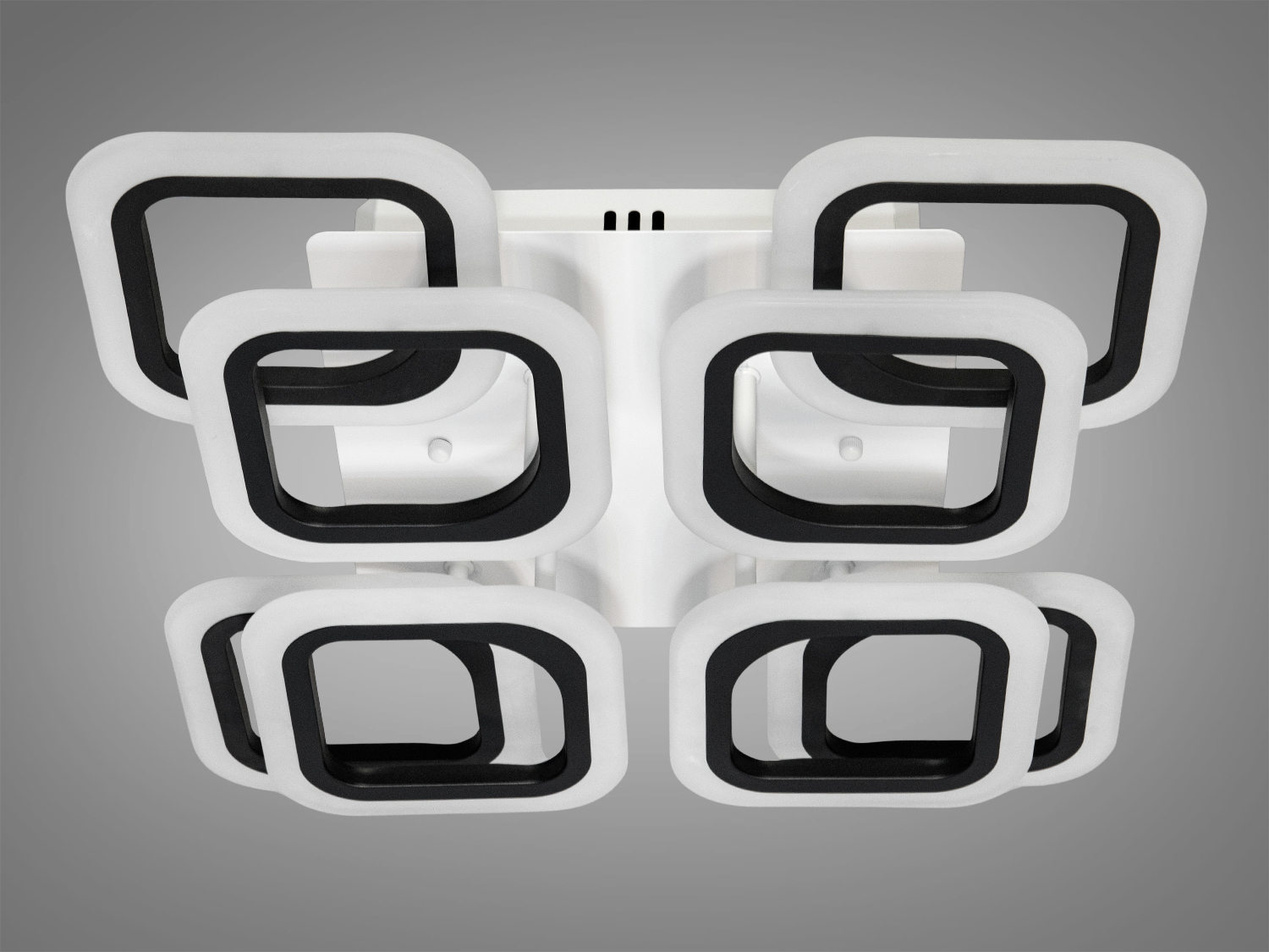 Світлодіодна люстра Серія 8060 чорна 70Вт пульт