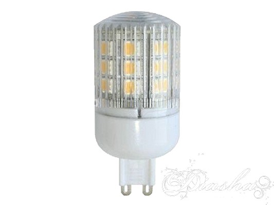     Предназначена для замены стандартной галогенной лампы на 220В типа G9 используемой в люстрах, бра и точечных светильниках ТМ «Диаша». Соответствует по освещению галогеновой лампе 35W. В лампе использованы сверхяркие светодиоды. Светодиодные лампы служат минимум в 10 раз дольше, и потребляют на 90% меньше энергии по сравнению с обычными галогенными лампами. LED лампы излучают только видимый спектр света и совершенно не содержат ртути чем выгодно отличаются от «экономок» опасных для здоровья человека. Светодиодные лампы пожаробезопасны, поскольку они не нагреваются и могут использоваться в натяжных потолках. Угол рассеивания луча составляет 360°.
    Установка LED лампы мощностью 4вт вместо 35 ваттной галогенки увеличивает яркость люстры или светильника в полтора раза!
    Световой поток 230 лм

