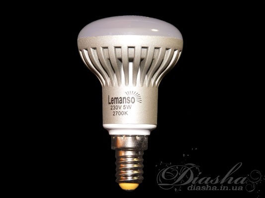 Рефлекторная светодиодная лампа 5ВтСветодиодные лампы с цоколем E14-E27, Рефлекторные лампы, Lemanso