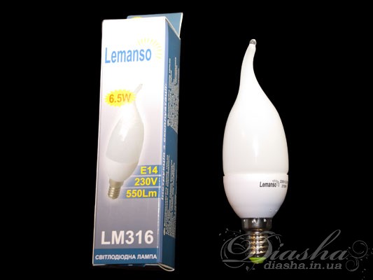 Мощная светодиодная лампа для общегоосвещения 6,5ВтСветодиодные лампы с цоколем E14-E27, Lemanso