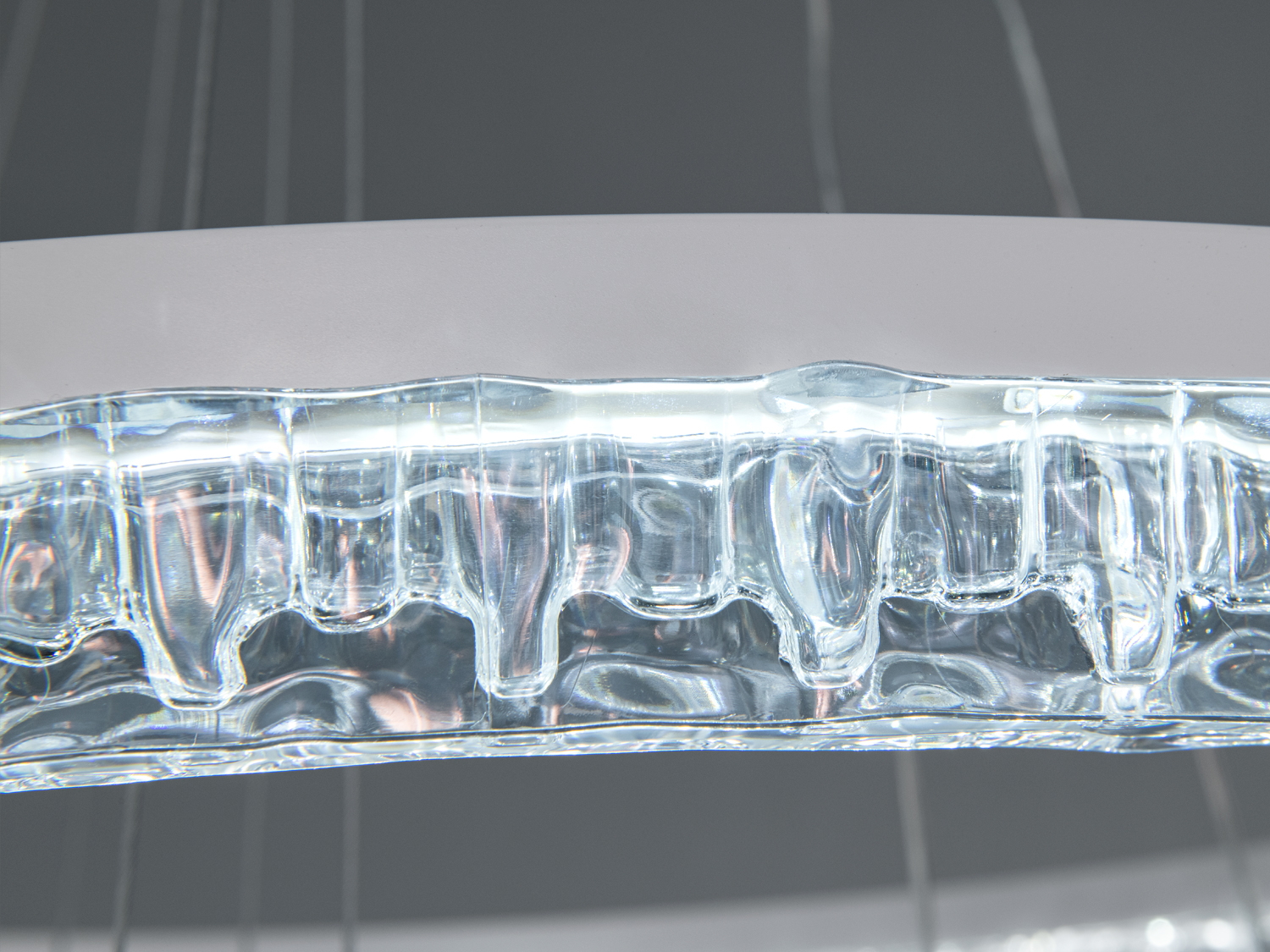 LED люстра Diasha біла 105 Вт 3 кільця підвісна світлодіодна