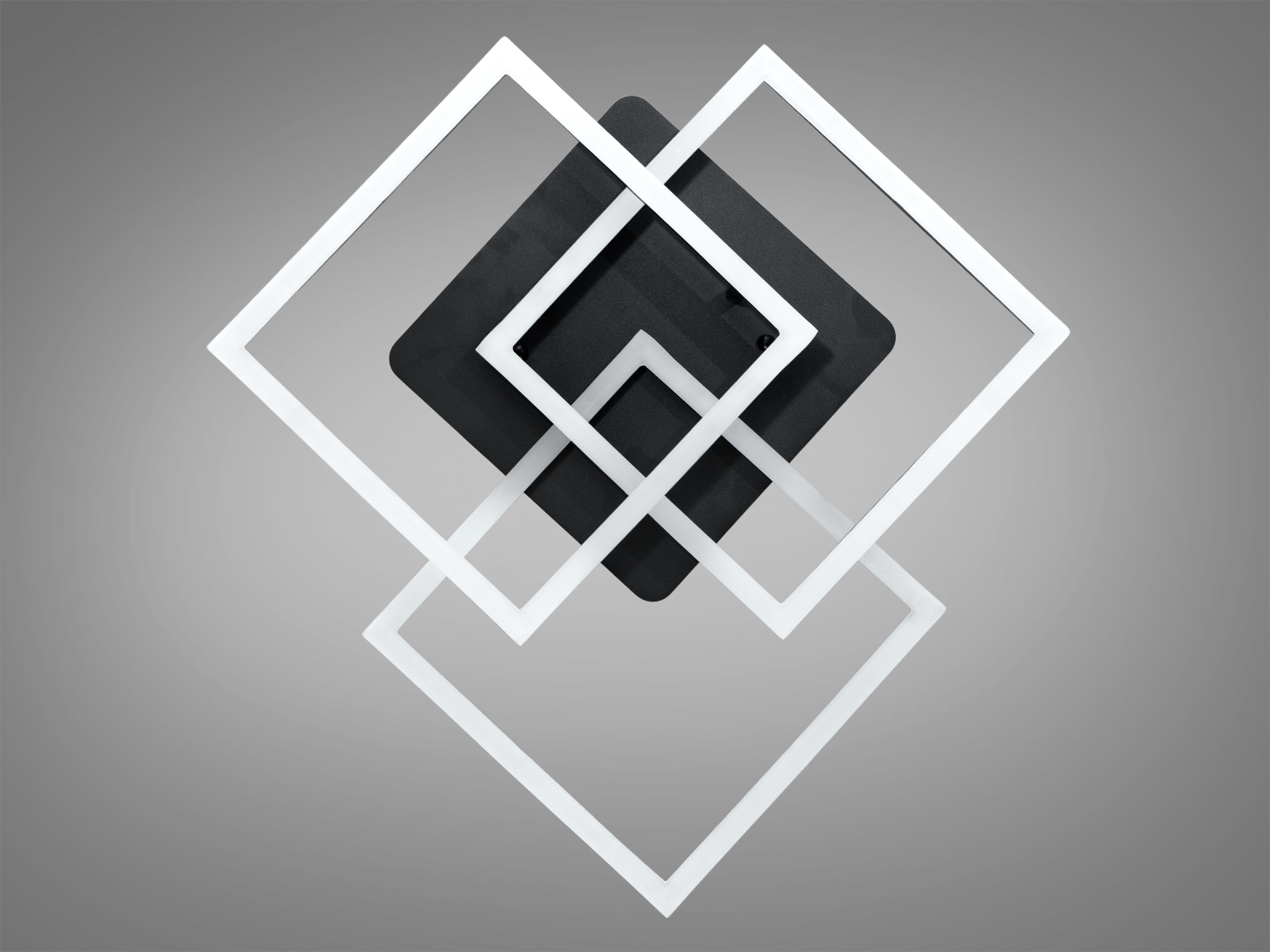 Стельовий світильник з трьома квадратними рамками, виконаний у сучасному стилі, ідеально підходить для мінімалістичного інтер’єру.