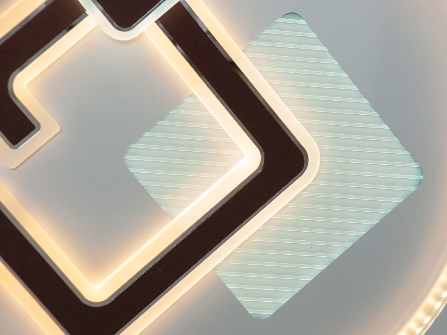 Підвісний світильник MX1700 білий-коричневий з LED підсвіткою