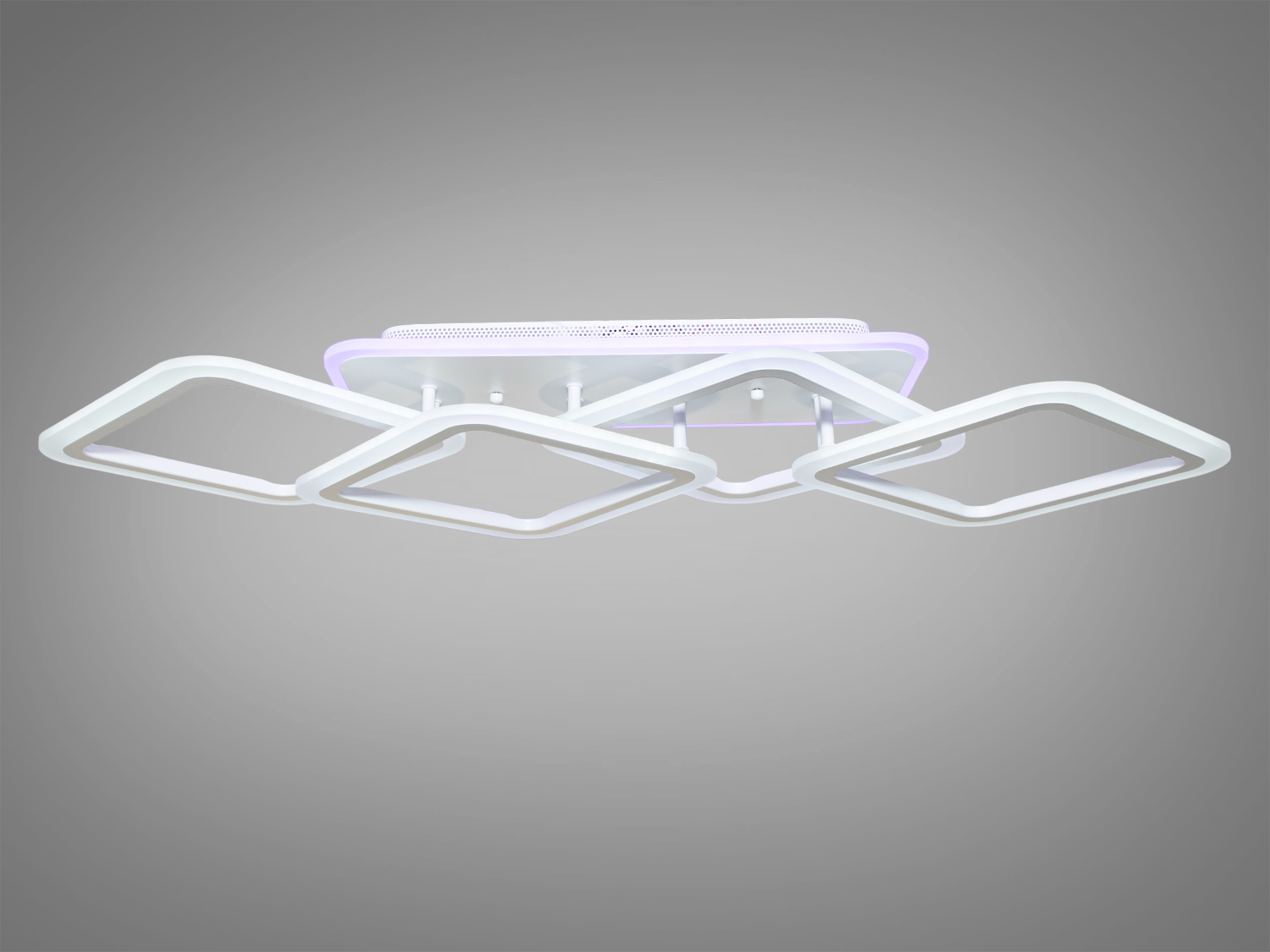 Довга LED-люстра в дитячу з пультом, колір білий, 100W на 14м2