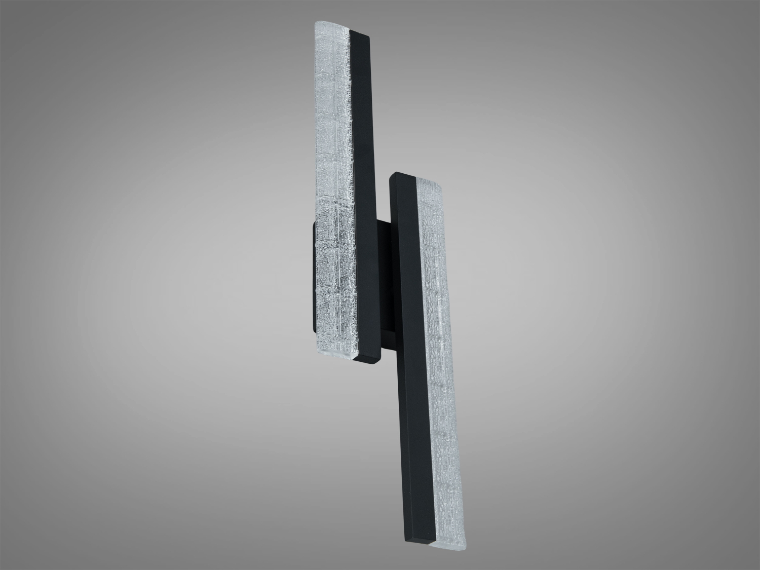 Світлодіодне бра Diasha MX3068 чорний з скляними панелями сучасне освітлення