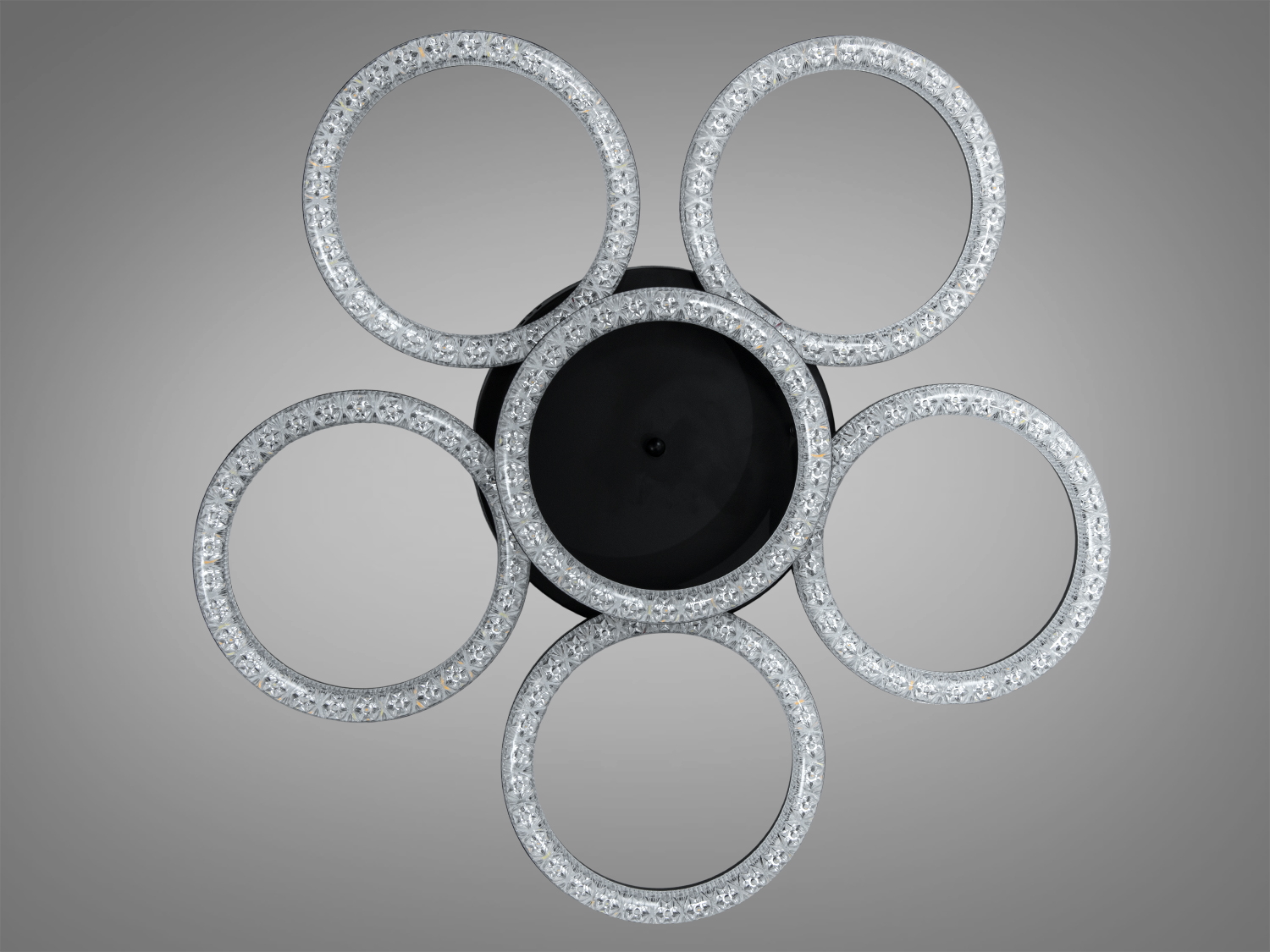 Люстра кільця Diasha MX4770 чорний акрил 133 Вт LED для 25 м²