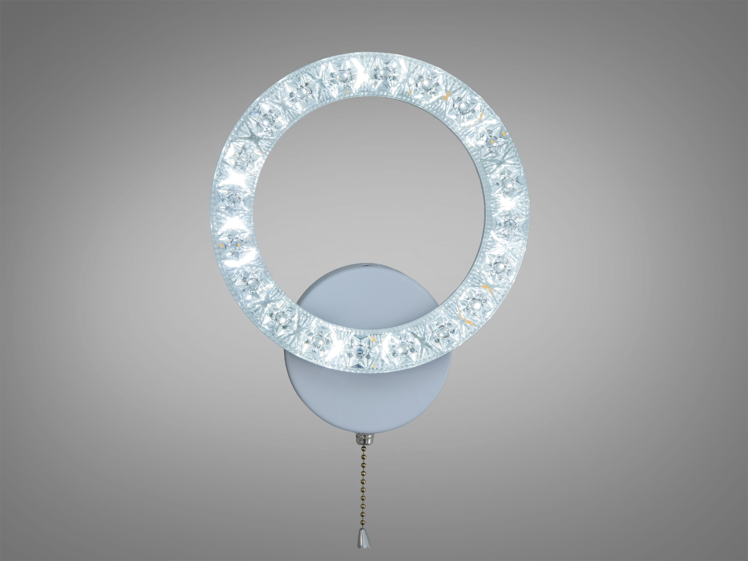 Настінне LED бра Diasha біле 17 Вт з трьома режимами світла для комфортного освітлення спальні, вітальні та коридору.