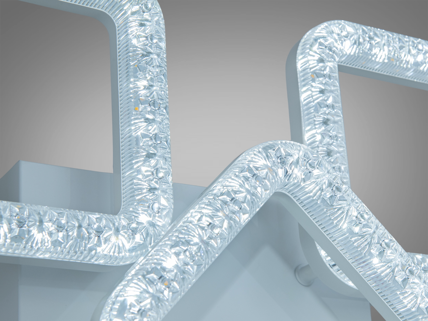 Потолкова LED люстра MX4771 біла 74W 5 плафонів без пульта для до 13 м2