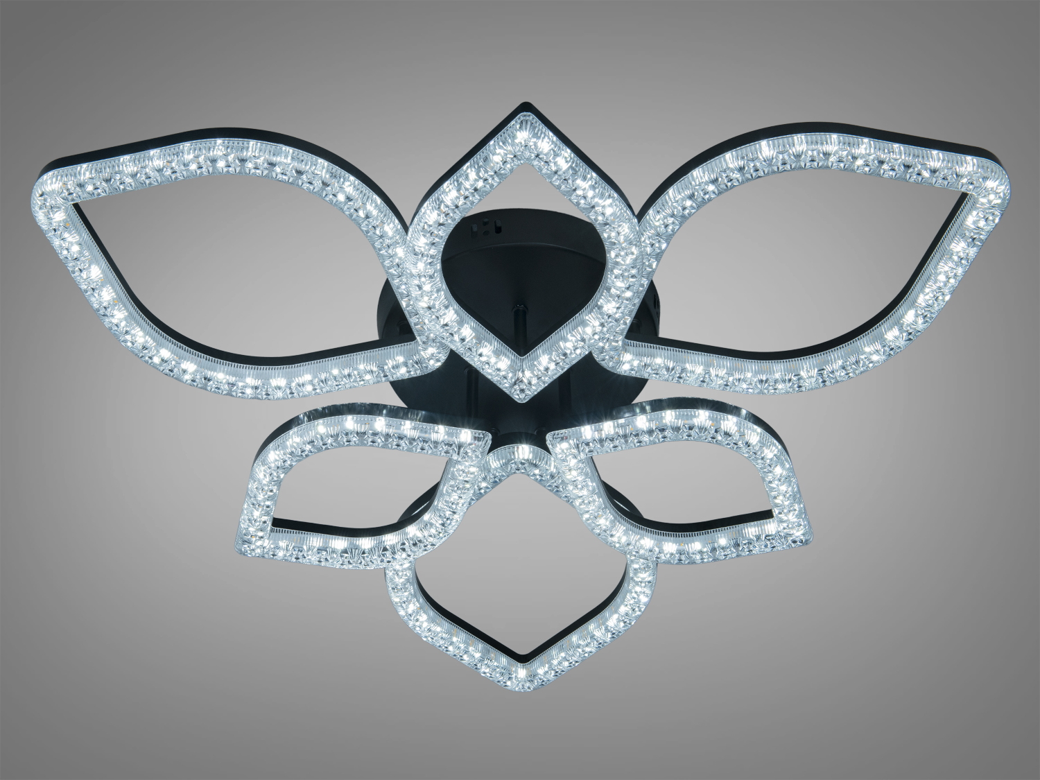 Світильник з LED підсвіткою у формі пелюсток, кріплення на стелю.